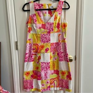 Lilly Pulitzer Kings Court Patchwork shift dress